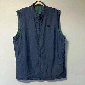 Travis Mathew blue green reversible  vest jacket